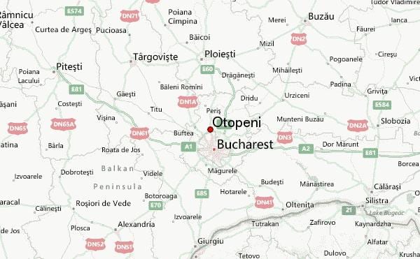 otopeni એરપોર્ટ નકશો