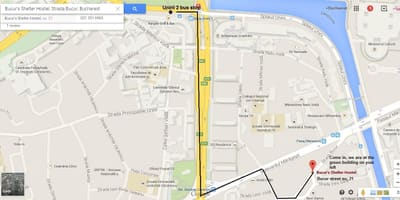 નકશો છાત્રાલય bucuresti